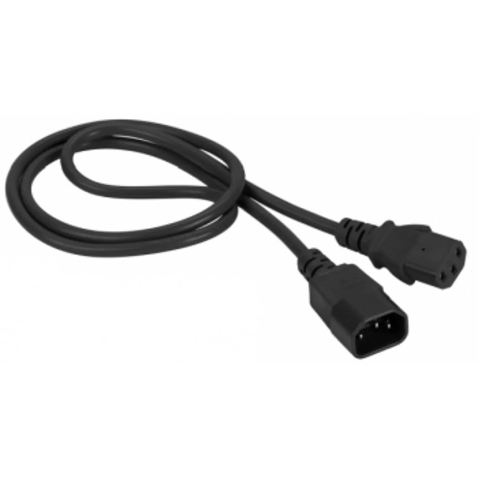 Шнур питания C13-C14 0.5м Lanmaster LAN-PP13/14-0.5-BK фото 2