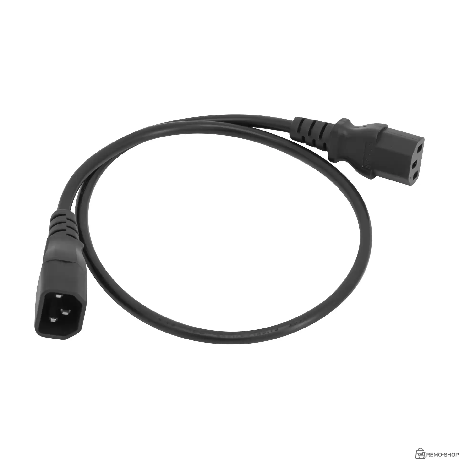 Кабель питания IEC320-C14/IEC320-C13, 220В, 10А, 0.6 м фото 2