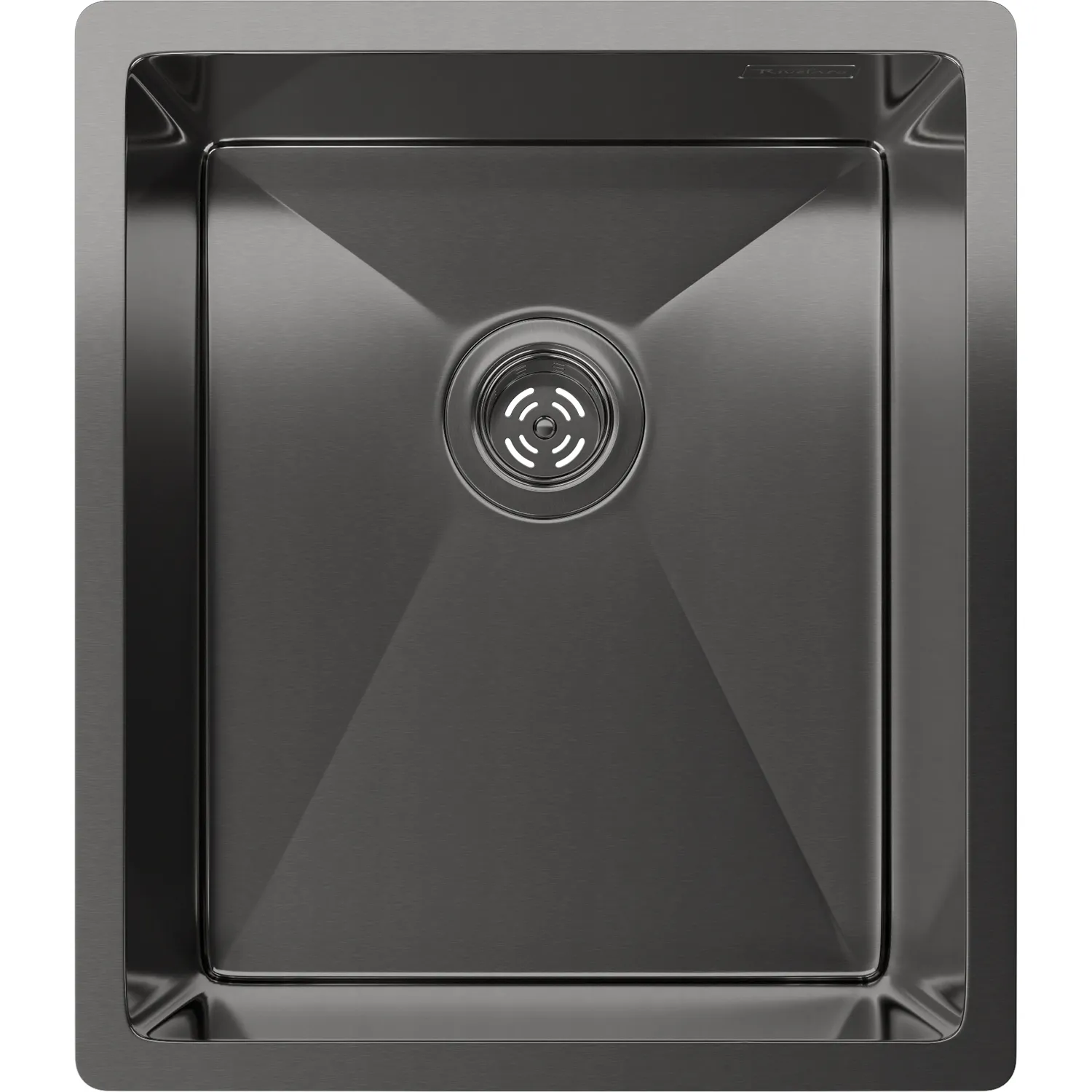 Rivelato Rinox 3844 UN PVD black Мойка нерж.сталь 1 чаша 380*440*200 мм, монтаж: универсальный, материал: нержавеющая сталь, цвет: черный
