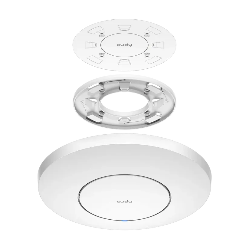 Точка доступа/ AX3000 Dual Band Ceiling Mount Wi-Fi 6 Access Point, Chipset MT7981, 802.11ax/ac/a/b/g/n, 2402Mbps at 5GHz + 574Mbps at 2.4GHz, 1 x 2.5G RJ45 Port, MU-MIMO, Support 12V DC or 802.3at PoE or Passive PoE, Internal Antennas, 12V DC adapter included, Cudy Mesh Support фото 3 Точка доступа/ AX3000 Dual Band Ceiling Mount Wi-Fi 6 Access Point, Chipset MT7981, 802.11ax/ac/a/b/g/n, 2402Mbps at 5GHz + 574Mbps at 2.4GHz, 1 x 2.5G RJ45 Port, MU-MIMO, Support 12V DC or 802.3at PoE or Passive PoE, Internal Antennas, 12V DC adapter included, Cudy Mesh Support фото 3
