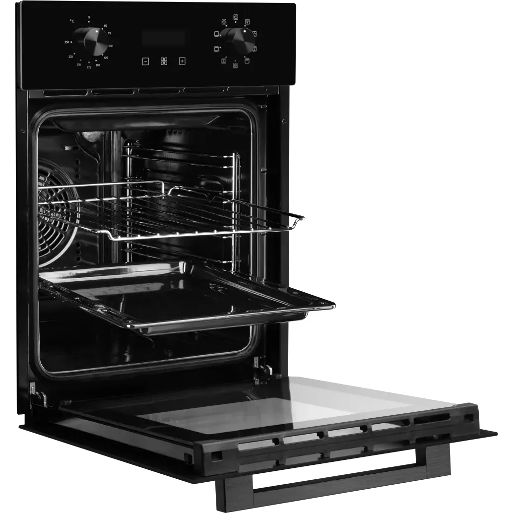 Электрический духовой шкаф Monsher/ ширина 45 см, High-Tech, 50 л, гидролизная очистка, 9 режимов, черный фото 3