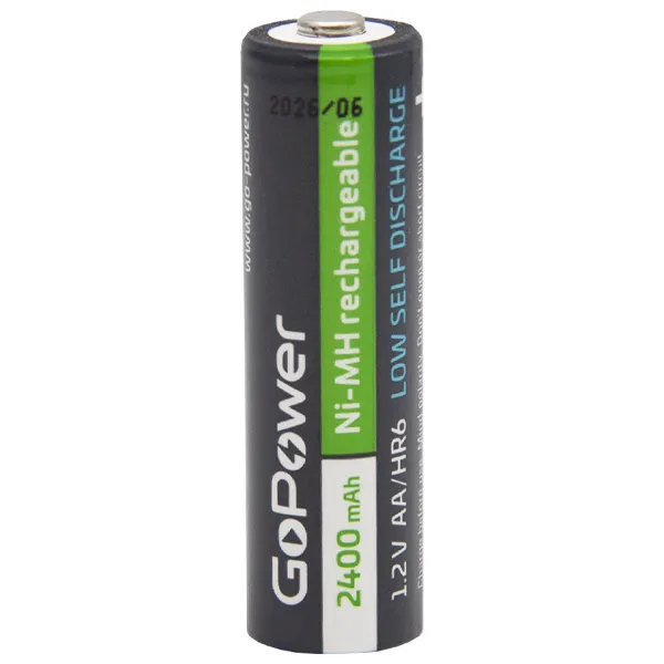 Аккумулятор предзаряженный RTU GoPower HR6 AA BL2 NI-MH 2400mAh (2/20/240) блистер (2 шт.) фото 3