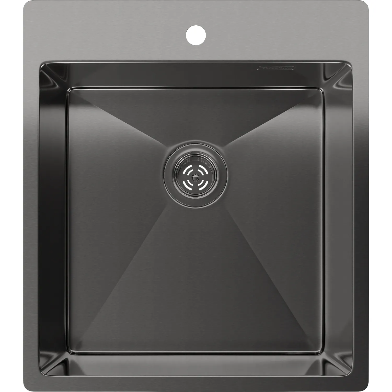 Rivelato Rinox 4450 PVD black Мойка нерж.сталь 1 чаша  440*500*200 мм, монтаж: врезной, материал: нержавеющая сталь, цвет: черный