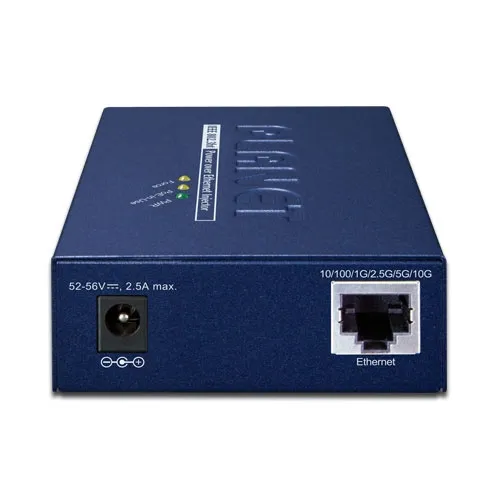 Инжектор/ PLANET POE-176-95 Single-Port 10Gbps 802.3bt PoE++ Injector (95 Watts, 802.3bt Type-4, PoH, force mode support, PoE Usage LED, 10/100/1G/2.5G/5G/10Gbps Data rate) -w/external 54V 130W AC power adapter included фото 2