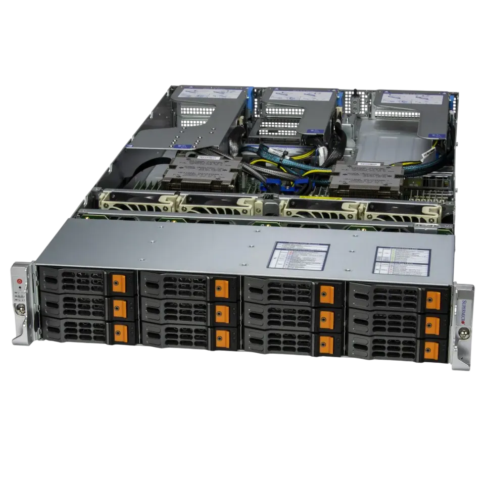 Серверная платформа/ AS -2025HS-TNR (bundle3): 2U / 2x AMD EPYC™ 9004/9005/ 24x DDR5 6400MT/ 12x hs 3.5"/2.5" NVMe*/SATA/SAS*/ 2x M.2 PCIe 3.0 NVMe/ 1 PCIe 5.0 x16 AIOM slot (OCP 3.0 compatible), 1 PCIe 5.0 x16 / 1x 2-ports GbE RJ45 Intel i350-AM2 / 2x 1600W Power Серверная платформа/ AS -2025HS-TNR (bundle3): 2U / 2x AMD EPYC™ 9004/9005/ 24x DDR5 6400MT/ 12x hs 3.5"/2.5" NVMe*/SATA/SAS*/ 2x M.2 PCIe 3.0 NVMe/ 1 PCIe 5.0 x16 AIOM slot (OCP 3.0 compatible), 1 PCIe 5.0 x16 / 1x 2-ports GbE RJ45 Intel i350-AM2 / 2x 1600W Power