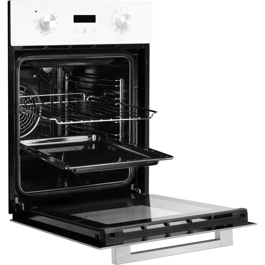 Электрический духовой шкаф Monsher/ ширина 45 см, High-Tech, 50 л, гидролизная очистка, 9 режимов, белый фото 3