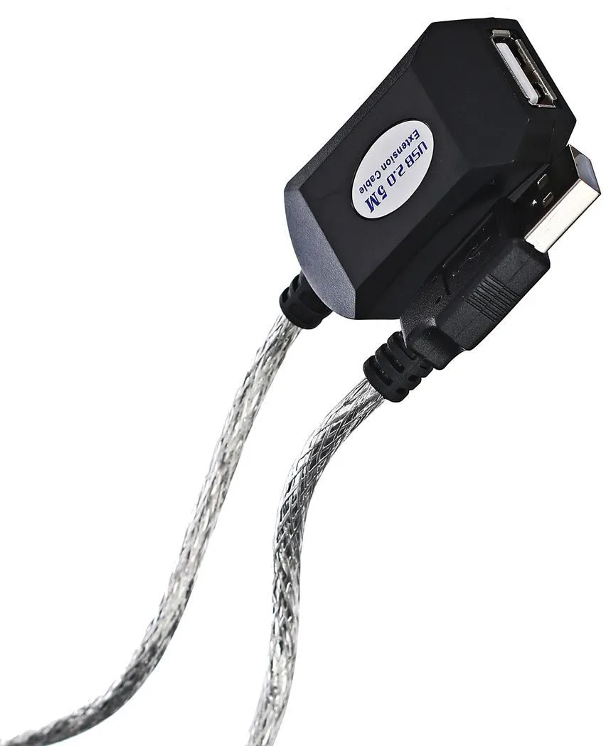 Aopen/Qust Кабель-адаптер USB2.0-repeater, удлинительный активный <Am-->Af> 5м (ACU823-5M) [6938510851314]