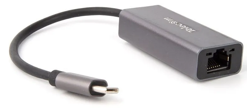 Telecom <TU320M> Кабель-переходник USB 3.1 Type-C -->RJ-45 1000Mbps Ethernet, Aluminum Shell, 0.15м [6926123470442] фото 2