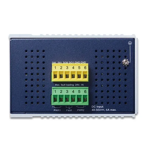 коммутатор/ PLANET IP30 Industrial L2+/L4 8-Port 1000T 802.3at PoE+ 2-port 100/1000X SFP + 2-port 10G SFP+ Full Managed Switch (-40 to 75 C, dual redundant power input on 48~56VDC terminal block, DIDO) фото 3