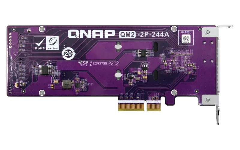 Карта расширения QNAP QM2-2P-244A с двумя слотами M.2 NVMe фото 2
