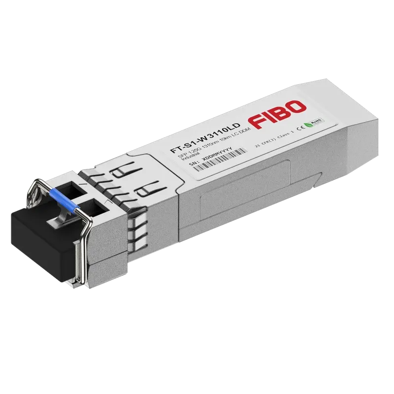 Трансивер/ FIBO FT-S1-W3110LD SFP модуль WDM, 1.25G, 10 км, TX 1310 нм, RX 1550 нм, LC, DDM