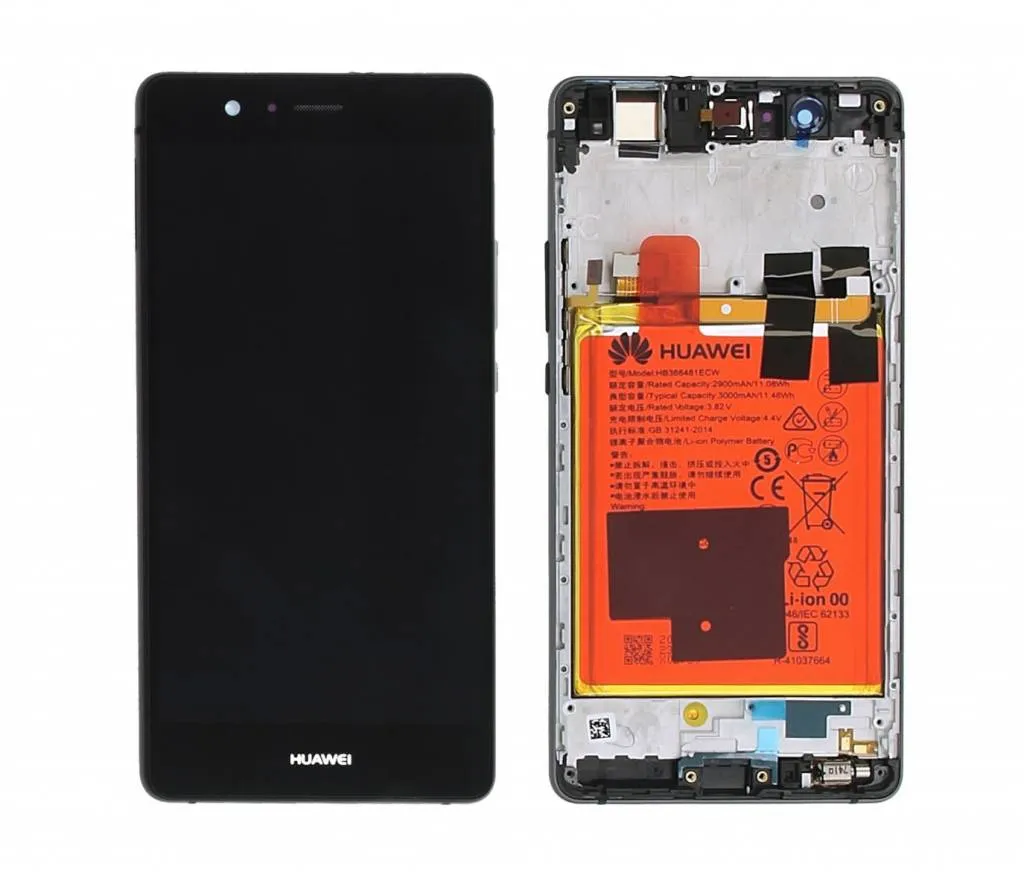 Передняя крышка с батареей и дисплеем для Huawei VNS-L31 черная