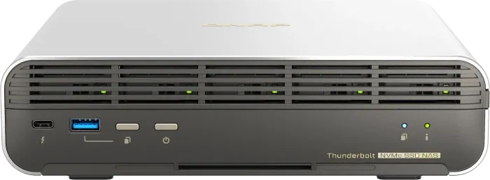 Сетевое хранилище без дисков/ SMB QNAP TBS-h574TX-i3-12G 5-bay E1.S or M.2 2280 PCIe NVMe, Intel Core i3-1320PE 8C(4P+4E)/12T up to 4.50GHz, 12 GB RAM, 1 x 10 GBASE-T, 2xUSB 3.2 Gen 1 port, 1xUSB 2.0 port, HDMI Output фото 3