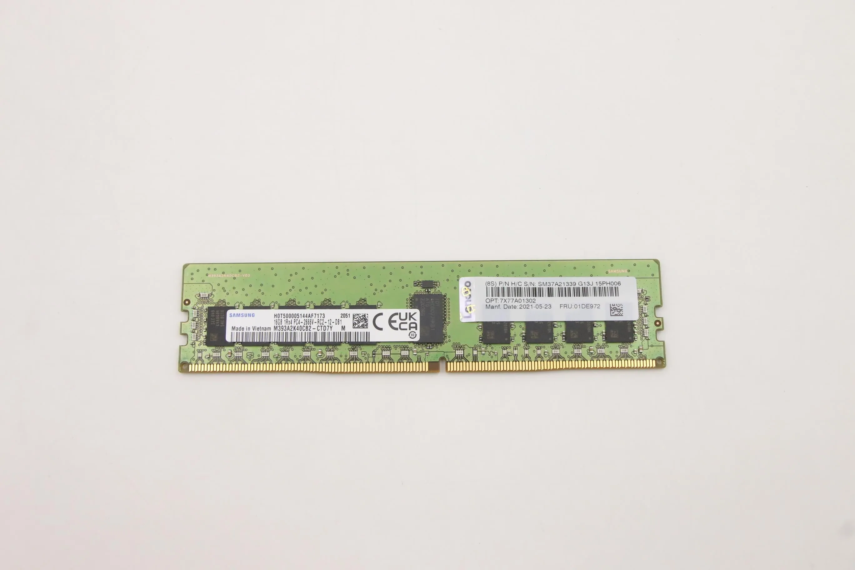 Модуль памяти Lenovo 16GB DDR4 для серверов фото 2
