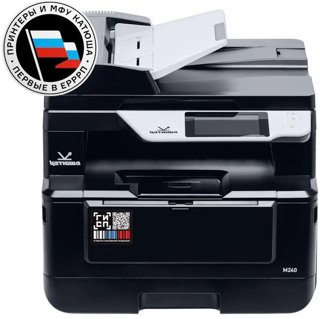 МФУ Катюша M240pm (принтер/копир/сканер/факс опционально), А4, ч/б, 40 стр/мин