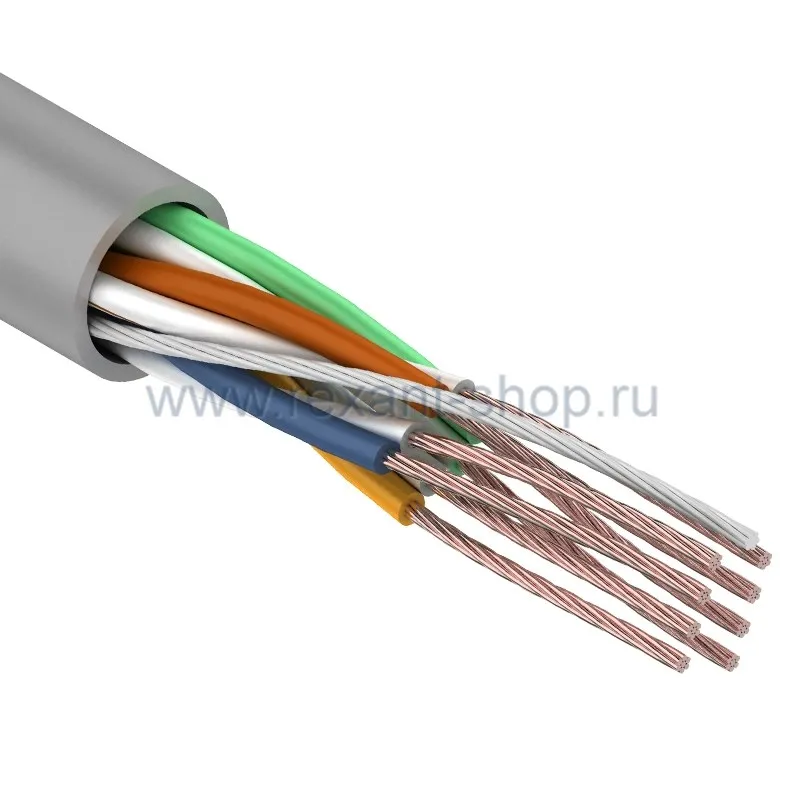 Витая пара Rexant CAT 5e F/UTP 24AWG серая 305 м