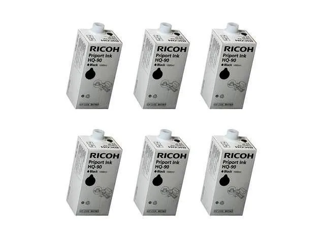 Чернила для дупликатора Ricoh HQ40 черный (5×600 мл)