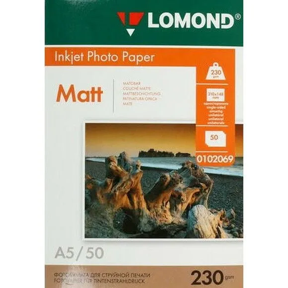 Фотобумага Lomond матовая односторонняя A5 фото 2