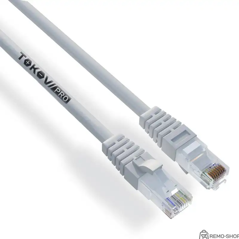Патч-корд Ethernet Cat.6 U/UTP 0.3 м, серый, LSZH