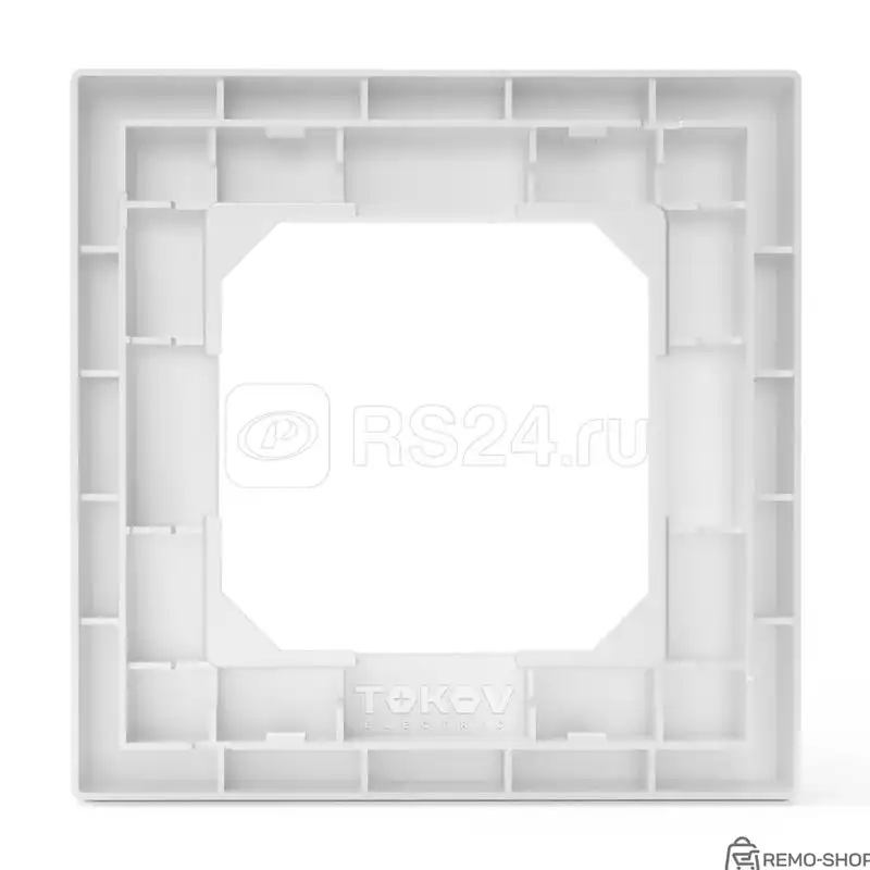 Рамка для скрытого монтажа TOKOV ELECTRIC Pixel 1-местная IP44 белая фото 2