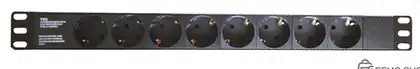 Распределитель питания для 19-дюймовых стоек, 8 розеток Schuko