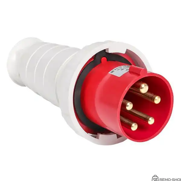 Переносная вилка промышленная 125А 5P 380В IP67