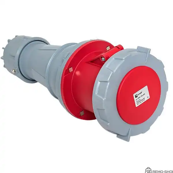 Переносная розетка 4-полюсная 125А 380В IP67