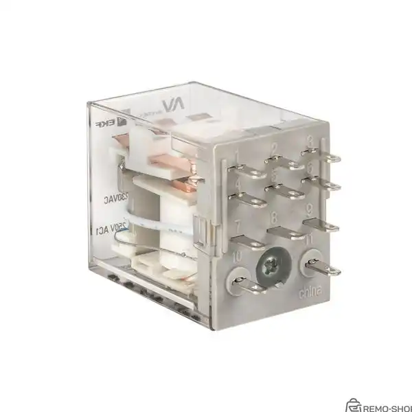 Промежуточное реле ПР-102, 5А, 24В DC, 2 переключающих контакта, с LED-индикацией фото 3