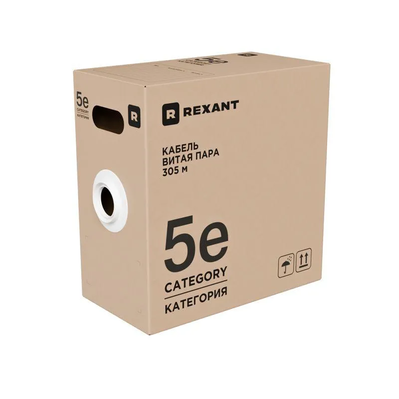 Кабель витая пара CAT5e U/UTP 24AWG для внутренней прокладки фото 2