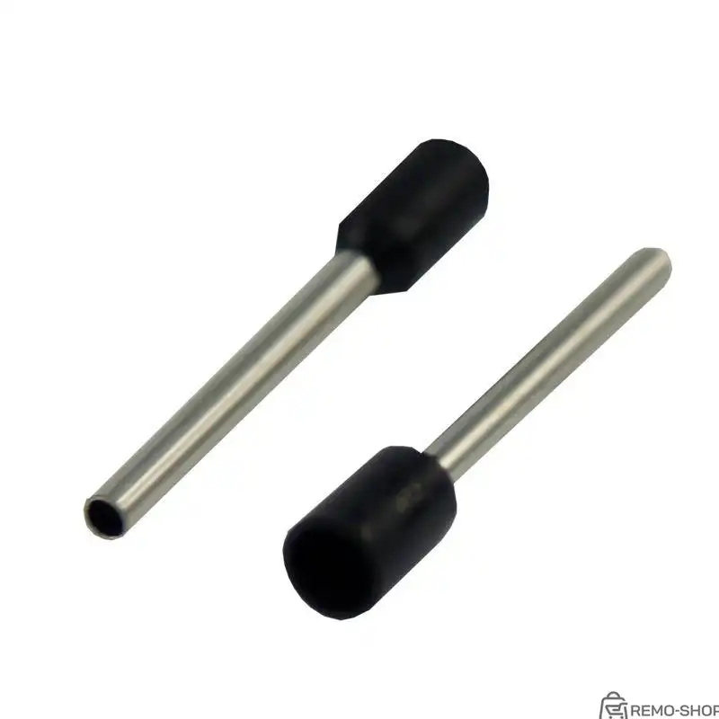 Наконечник штыревой втулочный изолированный НШВИ F-18мм 1.5 кв.мм черный фото 3