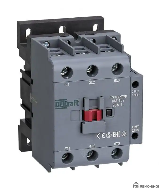 Контактор 95А 220В/230В АС3 АС4 1НО+1НЗ КМ-102