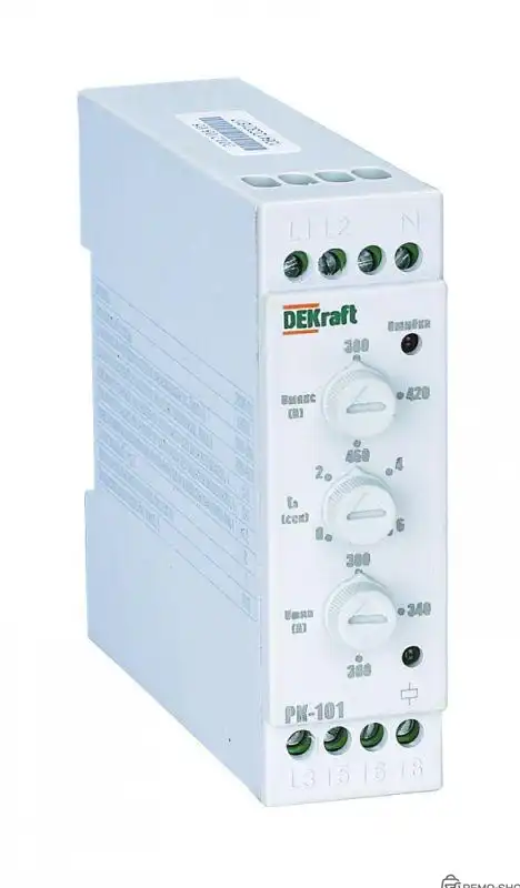 Реле контроля фаз РК-101 380В тип 02 фото 3